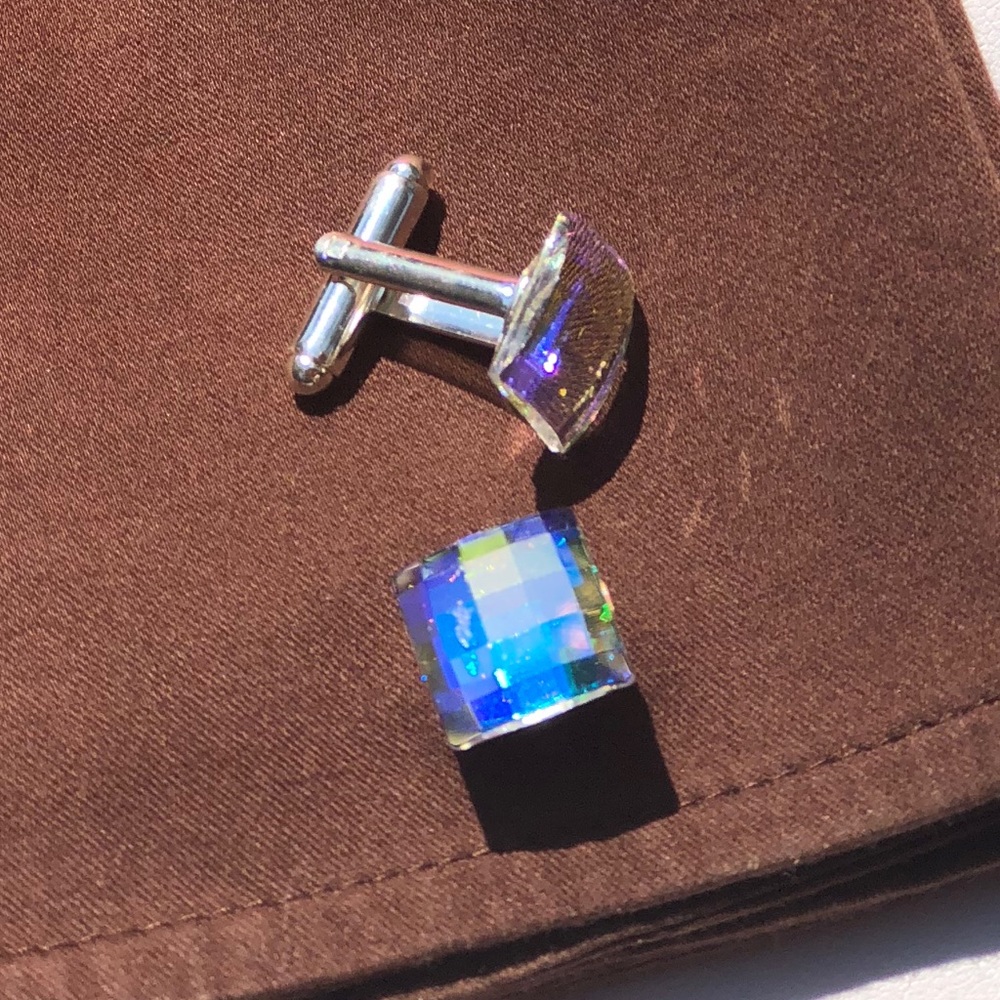Swarovski Crystal Cuff Links